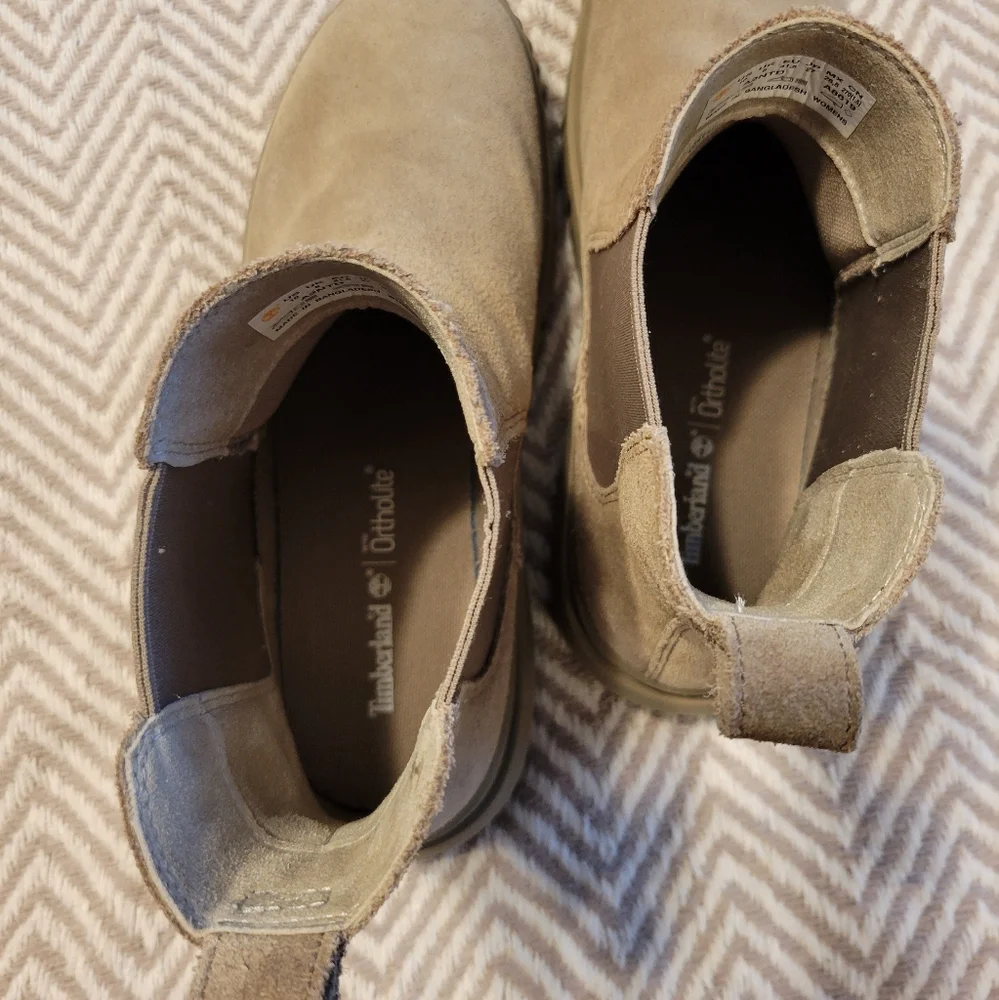 Womens Timerland Greyfield Chelsea Boot Ortholite Tan Brown Nubuck Size 10 - Picture 10 of 10